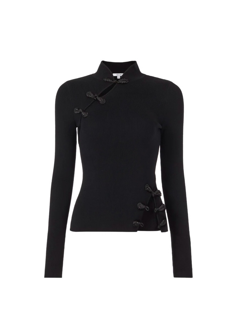New Sau Lee DAKOTA KNIT TOP Black